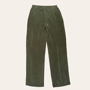 Vintage Forest Green High Rise Acetate Stretchy Pants
